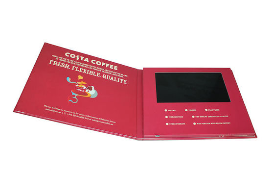 Haut-parleur visuel de la carte 8Ω 2W d'invitation de la publicité avec la batterie rechargeable