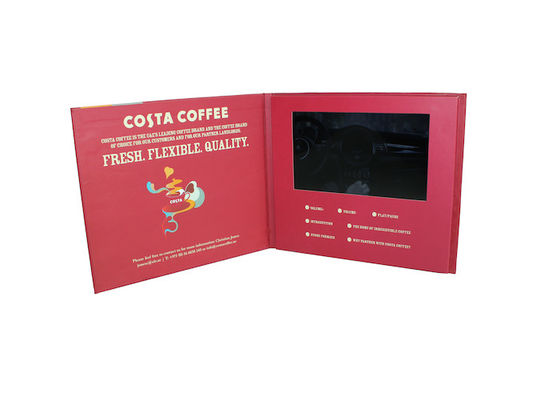 Haut-parleur visuel de la carte 8Ω 2W d'invitation de la publicité avec la batterie rechargeable