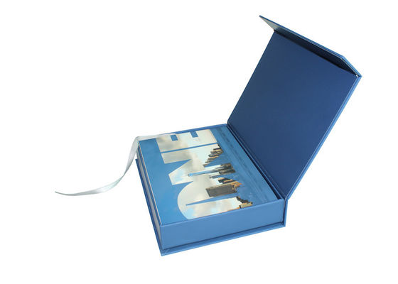 Taille adaptée aux besoins du client par brochure visuelle d'affichage à cristaux liquides de batterie rechargeable pour le cadeau d'affaires