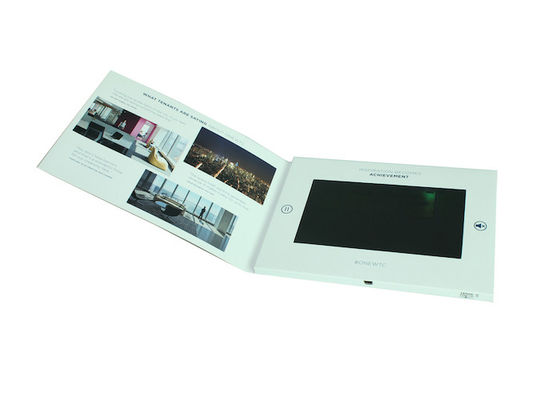 Multi - paginez la carte de voeux visuelle faite main d'affichage à cristaux liquides pour des affaires promotionnelles