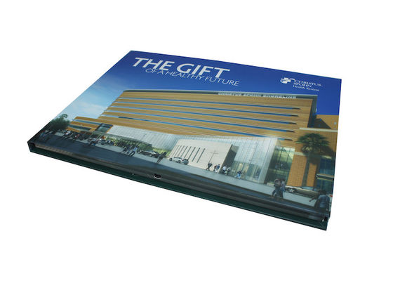 Vidéo DANS la carte visuelle faite main de brochure d'affichage à cristaux liquides de page multi de pouce HD 2GB du dossier 7 pour le cadeau d'affaires