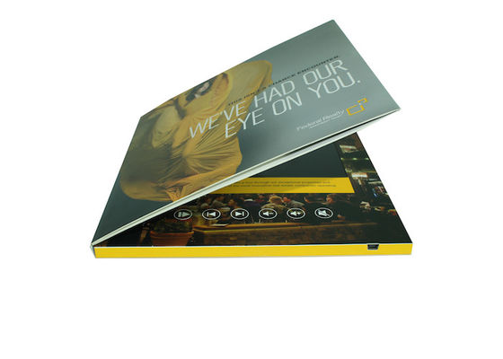 Rechargeable lcd video greeting card , 7 inch / 10 inch lcd brochures