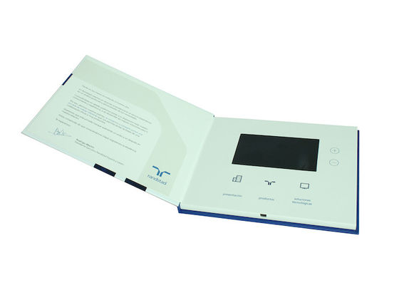 8 GB advertising video brochure card with ON / OFF button switch , lcd brochures