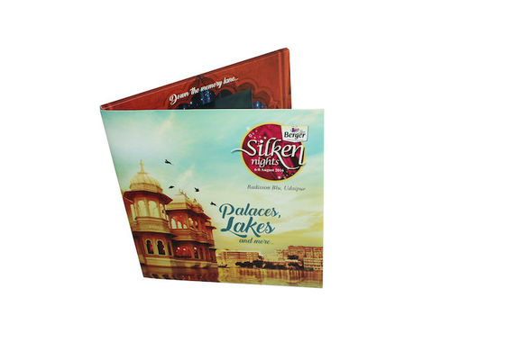 Video In Folder 5 inch video wedding invitations brochure , Video Booklet with wedding pictures