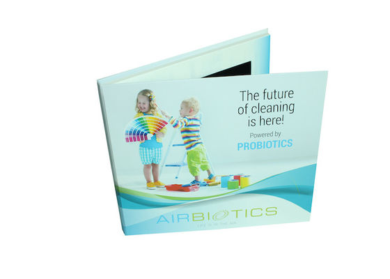 Customized Printing Lcd Video Card , Promotional Lcd Invitation Card For Advertising
