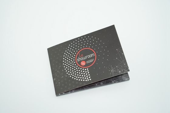 Brochure visuelle en vrac d'affichage à cristaux liquides de papier d'imprimerie pour annoncer/calibre de taille pouce A5 de promotion/vente 7