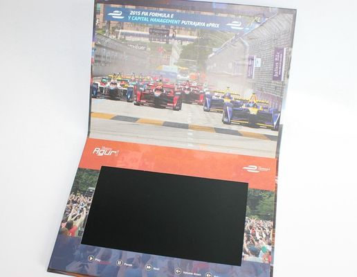 Full Colors A4 Size LCD Video Brochure For Advertising , Customized Specifications