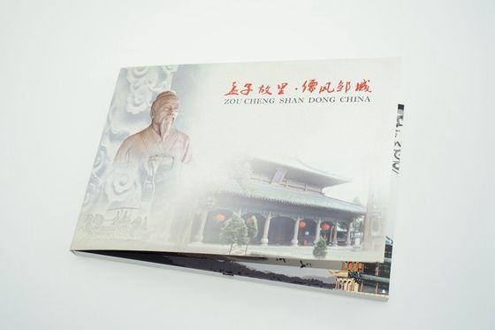 carte de voeux visuelle d'écran de 4,3 pouces avec la FCC intégrée de la CE ROHS d'usine de Shenzhen de haut-parleur/câble d'USB