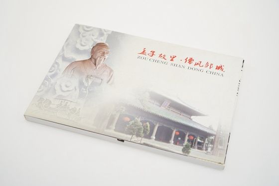 carte de voeux visuelle d'écran de 4,3 pouces avec la FCC intégrée de la CE ROHS d'usine de Shenzhen de haut-parleur/câble d'USB