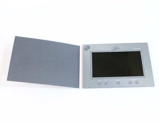 carte de voeux visuelle d'écran de 4,3 pouces avec la FCC intégrée de la CE ROHS d'usine de Shenzhen de haut-parleur/câble d'USB