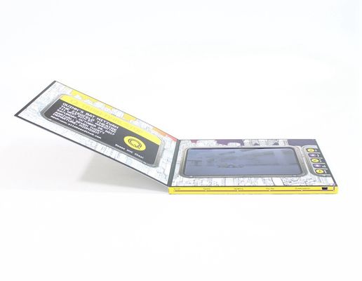 Brochure visuelle en vrac d'affichage à cristaux liquides de papier d'imprimerie pour annoncer/calibre de taille pouce A5 de promotion/vente 7