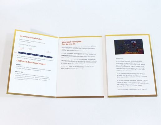 A4 Size Portrait Lcd Video Greeting Card , Full Colors Video Brochure For Christmas