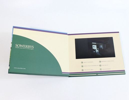 7 inch 8 GB Video Booklet For Gift / Fair Display , ON / OFF Button Switch