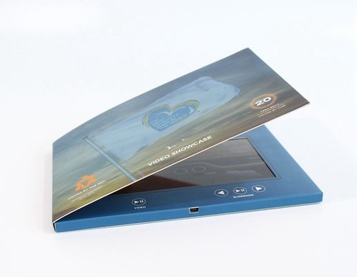 brochure visuelle d'affichage à cristaux liquides de cadeau fastival avec de la mémoire 2GB, carte de voeux visuelle d'affichage à cristaux liquides de 10,1 pouces