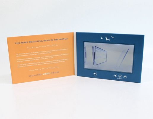 brochure visuelle d'affichage à cristaux liquides de cadeau fastival avec de la mémoire 2GB, carte de voeux visuelle d'affichage à cristaux liquides de 10,1 pouces