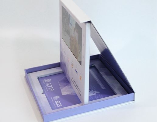 Taille de l'écran visuelle de carte de voeux de carte vidéo d'affichage à cristaux liquides de coutume 10,1 pouces