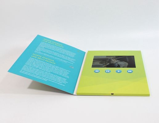 Brochure visuelle numérique de pleines couleurs de batterie rechargeable pour le cadeau, 1,8 - 7"