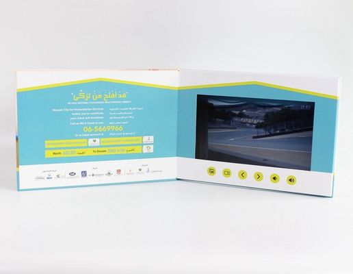 carte visuelle d'invitation de la mémoire 4G avec l'écran de TFT, 7inch/10,1 pouces de cartes de visite professionnelle de visite visuelles