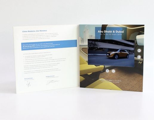 Annonce visuelle d'affichage à cristaux liquides de personnalité à extrémité élevé d'écran tactile pour des fêtes d'anniversaire