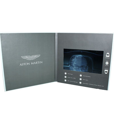 Brochure visuelle adaptée aux besoins du client visuelle d'affichage à cristaux liquides de carte de livre de salutation de cadeau de promotion de 2018 VIF pour le client