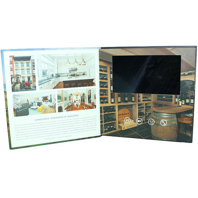 VIF 2018 Promotion Gift Video Greeting Book Card Customimed LCD Video Brochure 7 inch 512M For Business