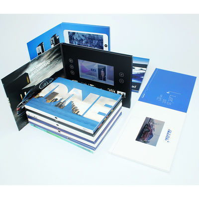 VIF 2018 Promotion Gift Video Greeting Book Card Customimed LCD Video Brochure 7 inch 512M For Business