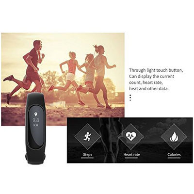 Armband-Sport-Uhr-Kieselgel-Band OLED intelligentes für teilendes Sozialwechat