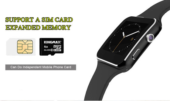 Berühren intelligente Armband-Uhr X6 MP3 Bluetooth mit 1,54 Zoll Modus des Netz-2g