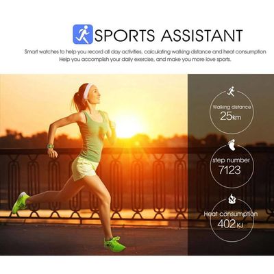 IOS / Android Bluetooth Smart Bracelet Support Facebook Whatsapp With 0.3 Mp Rear Camera