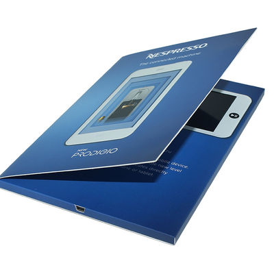 L'aperçu gratuit a limité 4,3 la brochure visuelle CMYK d'impression de pouce 1GB de carte visuelle habile d'invitation avec la Li-batterie 1000mah