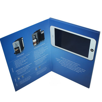 L'aperçu gratuit a limité 4,3 la brochure visuelle CMYK d'impression de pouce 1GB de carte visuelle habile d'invitation avec la Li-batterie 1000mah