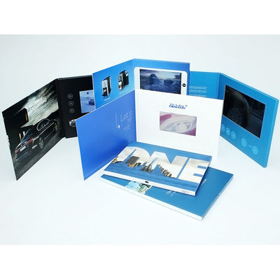 L'aperçu gratuit a limité 4,3 la brochure visuelle CMYK d'impression de pouce 1GB de carte visuelle habile d'invitation avec la Li-batterie 1000mah