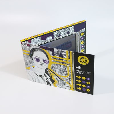 L'affichage à cristaux liquides cardent la vidéo visuelle de brochure plus la copie dans la batterie 300-2000mA rechargeable de livre