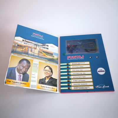 A4 7 écran électronique des cartes d'anniversaire de pouce 800x480 pour se développer d'affaires