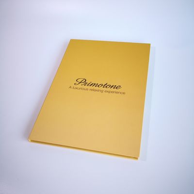 Smart Video Brochure HD Screen Inserted A5 Portrait Folder Size 350gsm Paper Material