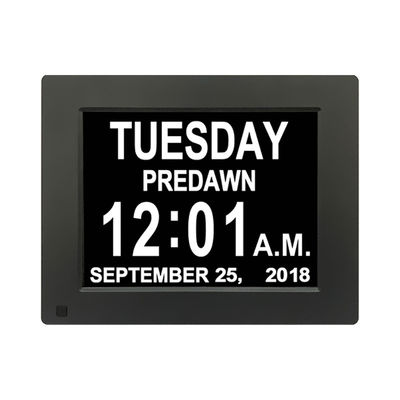 8 Inch Digital Calender Video Brochure Day Clock Hd LCD Screen Backlight USB Snooze