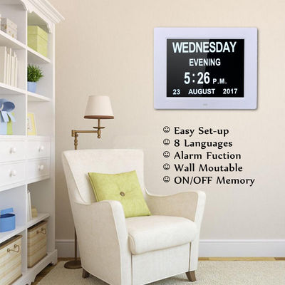 Snooze Function LED Digital Calendar Living Room Clock Day Time Clock