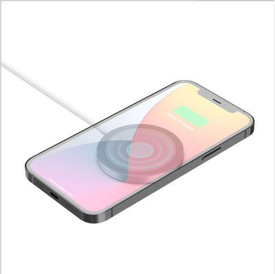 dünnes rundes 15W Qi drahtloses Ladegerät 6mm Abstandes ultra für iPhone 12