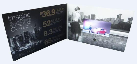 Customized USB port video booklet for promotional activities , ON / OFF button switch