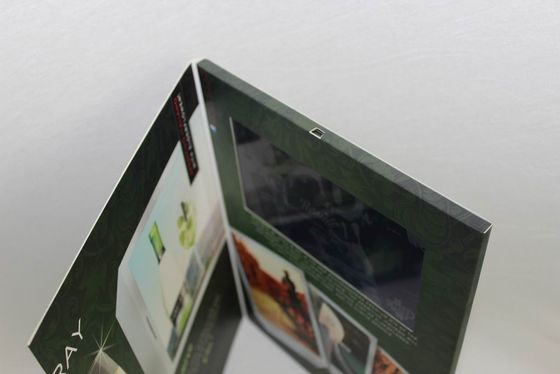 brochure visuelle d'affichage à cristaux liquides de cadeau fastival avec de la mémoire 2GB, carte de voeux visuelle d'affichage à cristaux liquides de 10,1 pouces