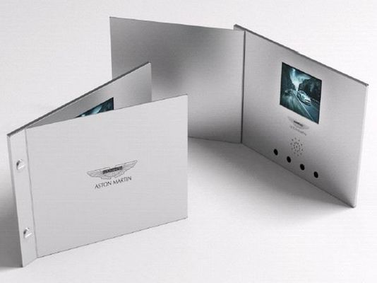 Cartes de visite professionnelle de visite visuelles d'écran de TFT de mouvement avec le port USB, sélection visuelle "Marche/Arrêt"