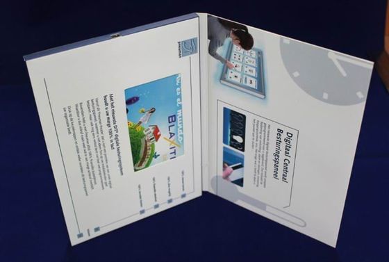 Dancing , Singing video brochure card with HIGH Resolution LCD video