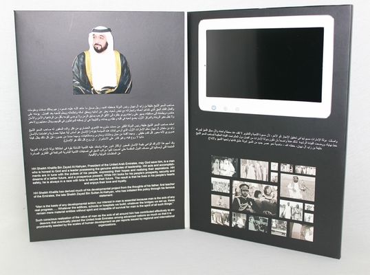 2.4" 4.3" 5" 7" 10" LCD video card , video greeting cards A4 book size