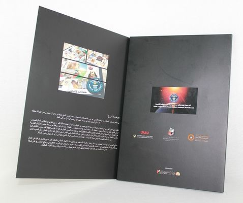 2.4" 4.3" 5" 7" 10" LCD video card , video greeting cards A4 book size