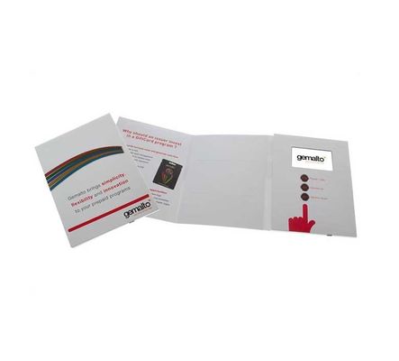 pleines vidéo 2G/4G/8G commerciale de couleurs en brochure d'impression, 2,4" - 7"