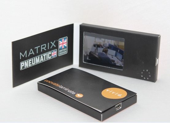 1,8" carte de visite professionnelle de visite visuelle rechargeable de petit écran pour la publicité