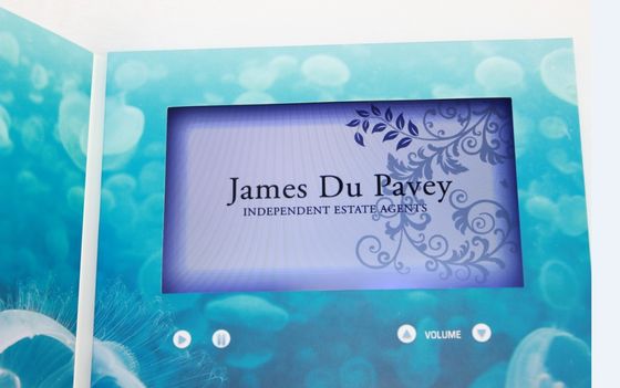 multi fait sur commande - paginez la carte de voeux visuelle faite main d'affichage à cristaux liquides pour l'affichage juste