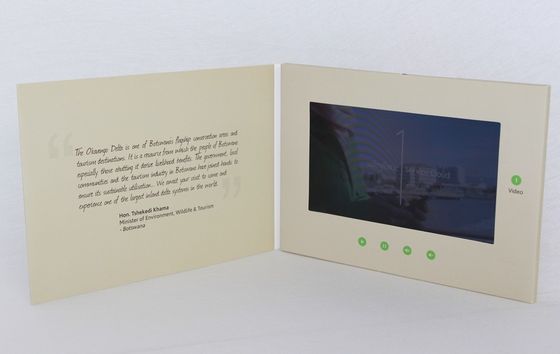 fait main a annoncé la carte visuelle de brochure d'affichage à cristaux liquides, annonce de vidéo de l'affichage à cristaux liquides 2G/4G/8G