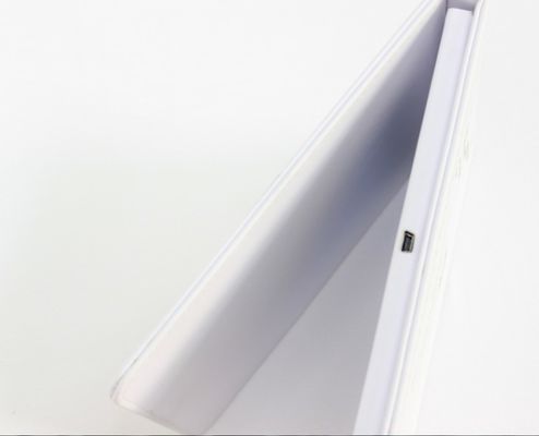 annonce visuelle faite main de 2G TFT LCD, carte visuelle faite sur commande de brochure d'affichage à cristaux liquides