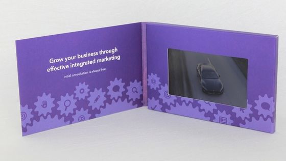 A annoncé multi - paginez les brochures visuelles d'affichage à cristaux liquides, annonce visuelle d'affichage à cristaux liquides avec l'effet de multimédia